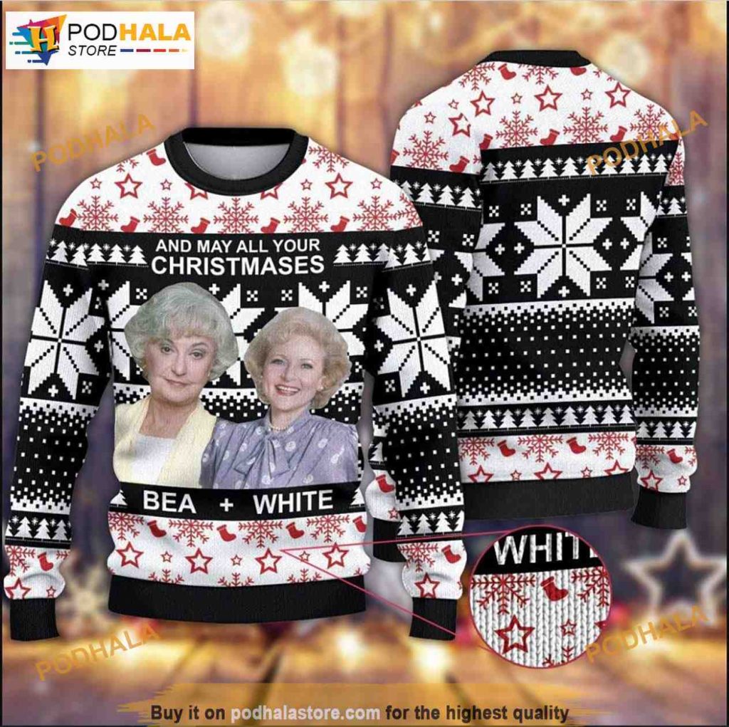Golden Girls And My All Your Bea 3D Funny Womens Christmas Sweaters