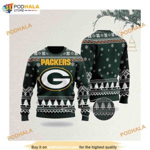Green Bay Football Green Bay Packers 3D NFL Ugly Christmas Sweaters