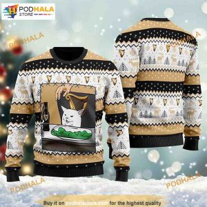 Guinness Beer Cat Meme 3D Naughty Ugly Sweater