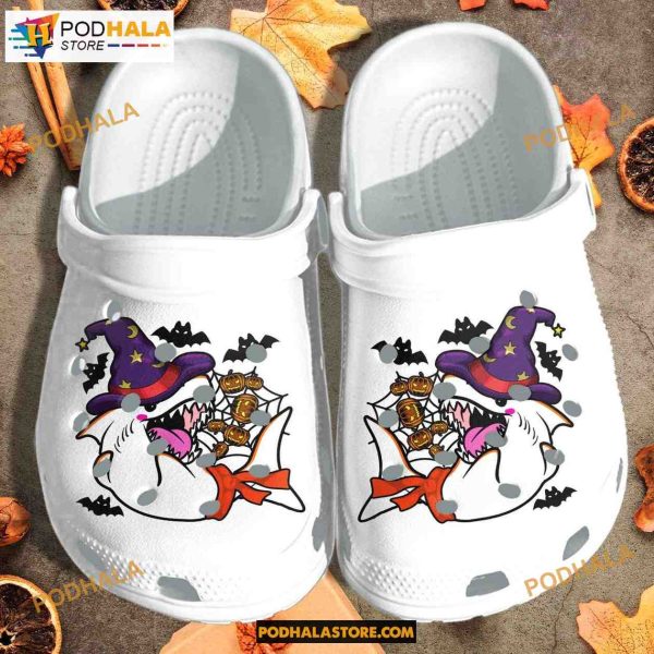 Halloween Angry Shark Cosplay Ghost Crocband Clogs Shoes Halloween Crocs