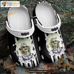 Halloween Beetlejuice Youre The Ghost With The Most Babe Crocband Clogs Halloween Crocs