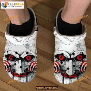 Halloween Billy Mask Saw Crocband Clogs Halloween Crocs