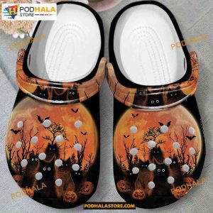 Halloween Black Cats Purr Crocband Clogs Halloween Crocs