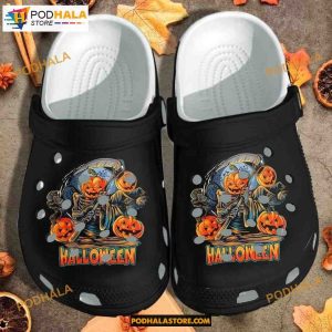 Halloween Black Ghost Pumpkins Crocband Clogs Halloween Crocs