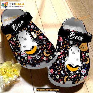 Halloween Boo Bees Pattern Crocband Clogs Halloween Crocs