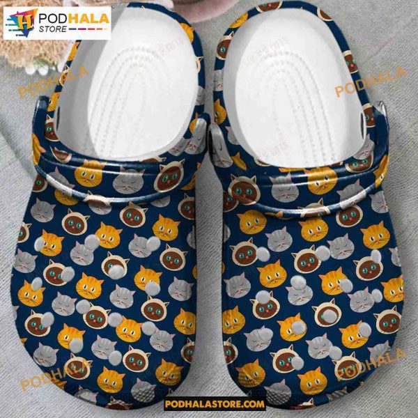 Halloween Cats Classic Clogs Shoes Halloween Crocs
