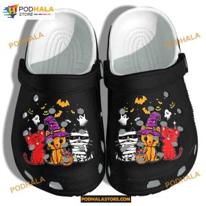 Halloween Cats Mummy Witch Costume Crocband Clogs Shoes Halloween Crocs
