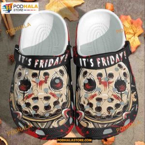 Halloween Creepy Jason Chibi Its Friday 13Th Crocband Clogs Halloween Crocs