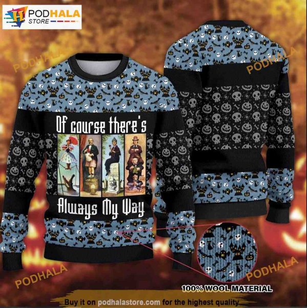 Halloween Disneyland Haunted Mansion Spooky Disney Horror Christmas Sweater