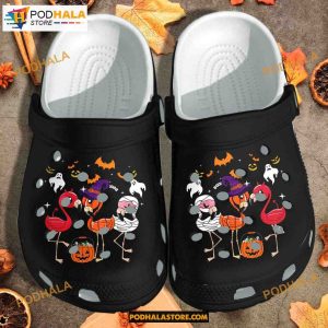 Halloween Flamingo Witch Ghost Mummy Crocband Clogs Shoes Halloween Crocs