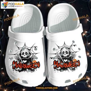 Halloween Ghost Web Crocband Clogs Halloween Crocs