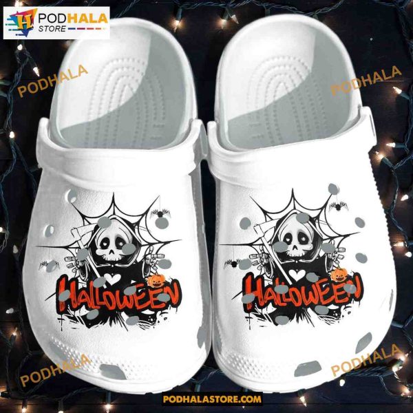 Halloween Ghost Web Crocband Clogs Halloween Crocs