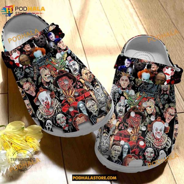 Halloween Horror Movies Funny Clog Shoes, Halloween Crocs