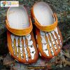 Halloween Skeleton Foot Yellow Clog Shoes Halloween Crocs