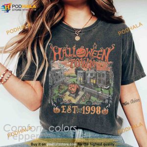 Halloween Town Est 1998 Comfort Colors Halloween Shirt, Vintage Halloween Shirt