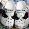 Halloween White Jack Skellington Face Horror Movie Crocband Halloween Crocs