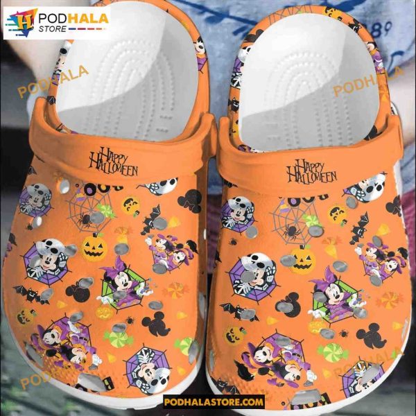 Happy Mickey Mouse Classic Clogs Shoes Disney Halloween Crocs