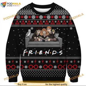 Harry Witch And Friends Xmas Unisex Woolen Christmas Funny Ugly Sweater