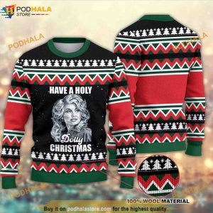 Have A Holly Dolly Christmas 3D Funny Ugly Sweater, Funny Xmas Gifts
