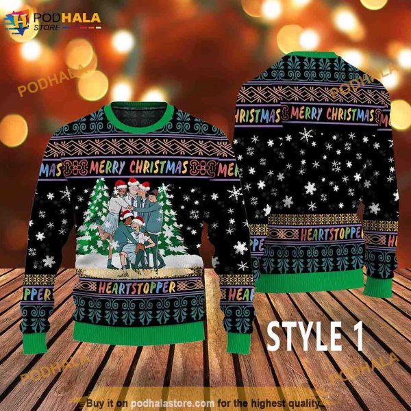 Heartstopper Friends Christmas Funny Ugly Sweater, Funny Christmas Presents