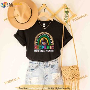 Hispanic Heritage Month Latino Countries Flags Rainbow Women Shirt 2