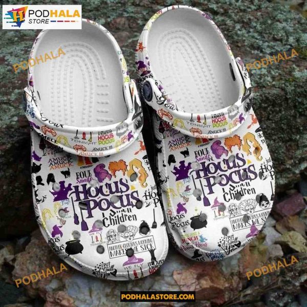 Hocus Pocus Sanderson Sisters Pattern Crocband Clogs Halloween Crocs