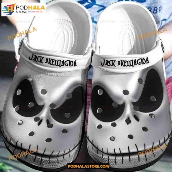 Horror Jack Skellington Face Crocband Clogs Shoes Halloween Crocs