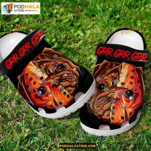 Horror Mask Pug Dog Classic Clogs Shoes Halloween Crocs