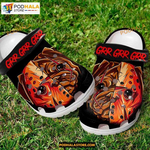 Horror Mask Pug Dog Classic Clogs Shoes Halloween Crocs