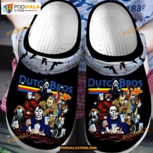Horror Movie Characters Dutch Bros Coffee Adults Clog Shoes Halloween Crocs