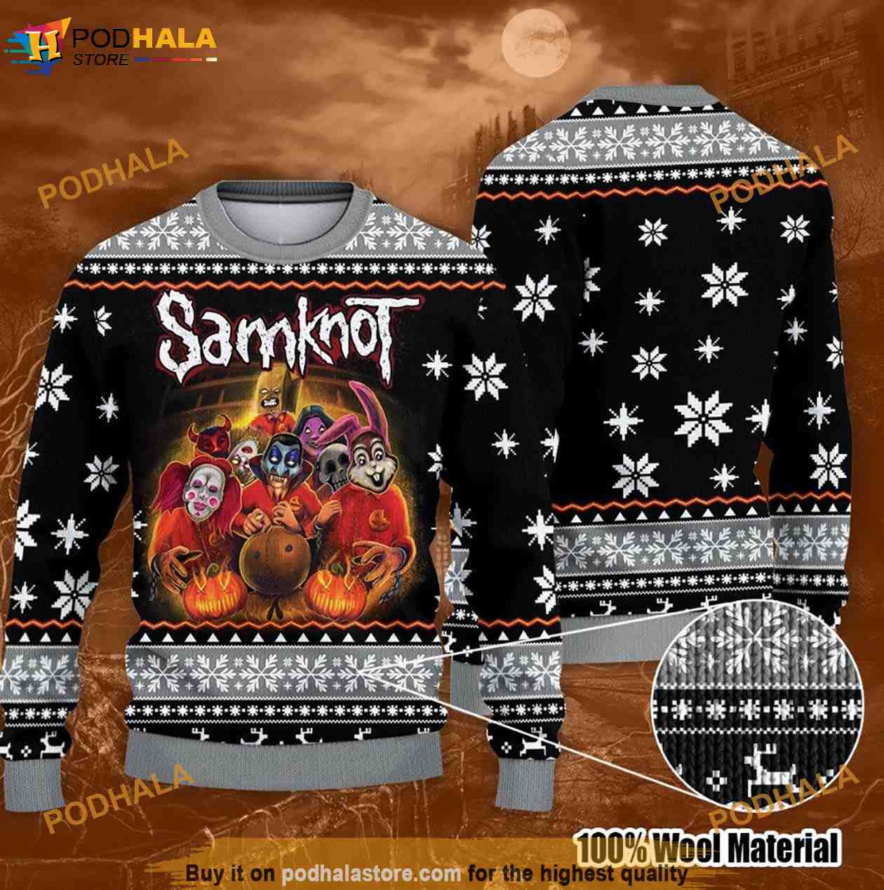 Horror Movie Samknot Halloween Trick Or Treat Funny Ugly Sweater, Great Gift For Christmas Horror Movie Samknot Halloween Trick Or Treat Funny Ugly Sweater, Great Gift For Christmas