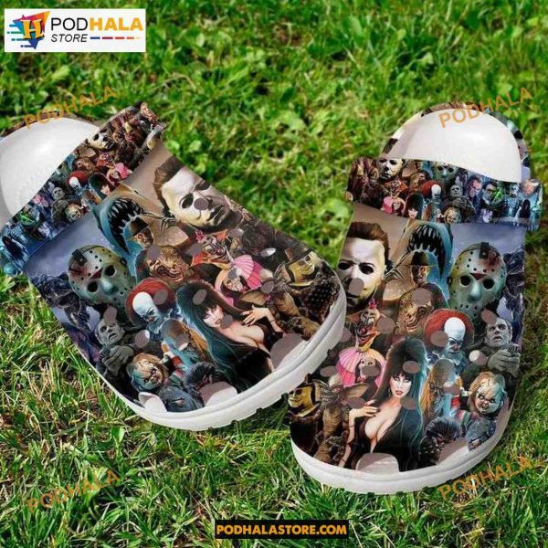 Horror Movies Characters Crocband Clogs Shoes Halloween Crocs