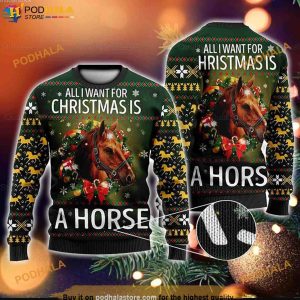 Horse Christmas Farm Funny Ugly Sweater, Funny Ugly Sweater, Great Gift For Christmas
