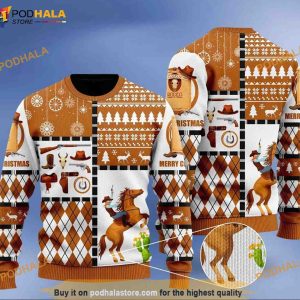 Horse Cowboy Merry Christmas Christmas Funny Ugly Sweater