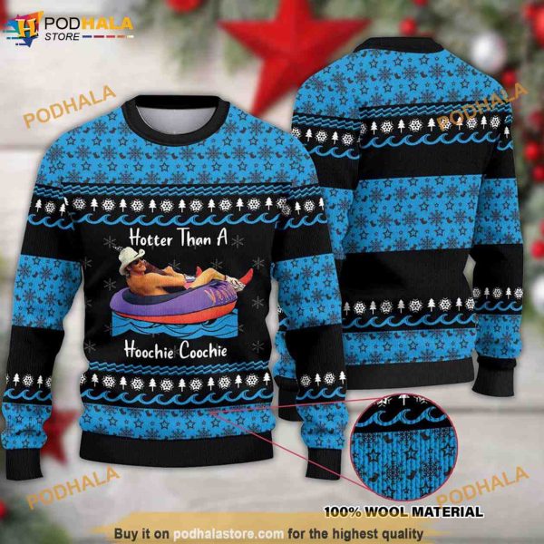 Hotter Than A Hoochie Coochie Christmas 3D Funny Ugly Sweater