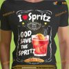 I Love Spritz Cocktailgod Shirt, God Save The Spritz TShirt