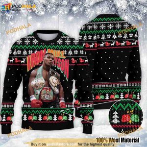 Iron Mike Tyson Vintage Funny Ugly Sweater, Funny Family Gift Ideas