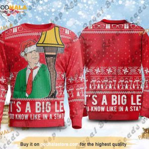 It's A Big Leg A Christmas Story Funny Ugly Sweater, Funny Family Gift Ideas