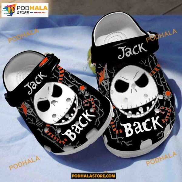 Jack Back Crocs Clogs Halloween, Jack Skellington Halloween Gift Ideas