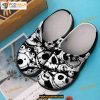 Jack Skellington Face Pattern Halloween Crocs Shoes, Halloween Gift Ideas
