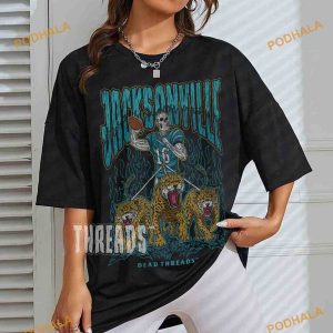 Jacksonville Football Skeleton Shirt, NFL Football Shirt, Vintage Bootleg Design