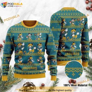 Jacksonville Jaguars Mickey Mouse Knit Xmas Funny Ugly Sweater