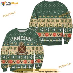 Jameson Irish Whiskey Funny Ugly Sweater, Funny Xmas Gifts