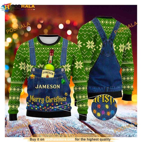 Jameson Merry Christmas Funny Ugly Sweater, Funny Xmas Gifts
