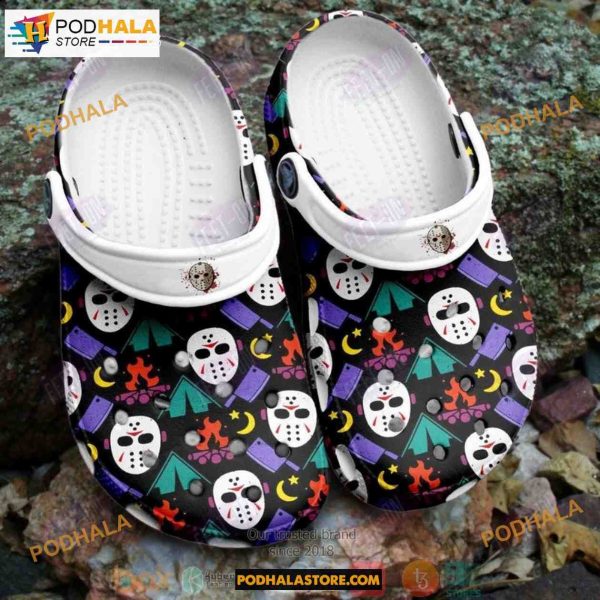 Jason Voorhees Halloween Crocs Clog Shoes, Halloween Gift Ideas