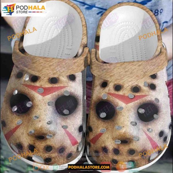 Jason Voorhees Horror Crocs Clog Shoes, Halloween Gift Ideas