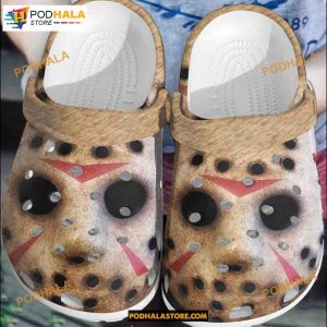 Jason Voorhees Mask Characters Horror Movie Clogs Halloween Crocs