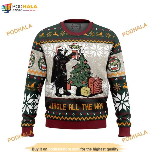 Jingle All The Way Mandalorian Star Wars Star Wars Baby Yoda Disney Sweater