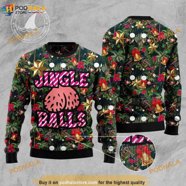 Jingle Balls Unisex 3D Christmas Funny Ugly Sweater All Over Print