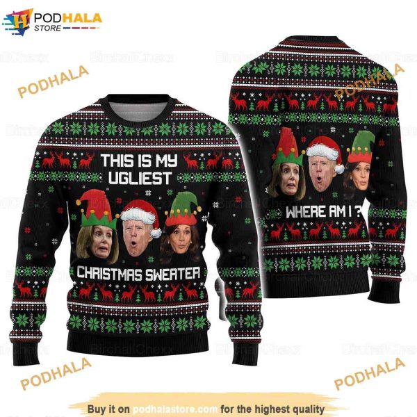 Joe Biden Christmas Funny Ugly Sweater